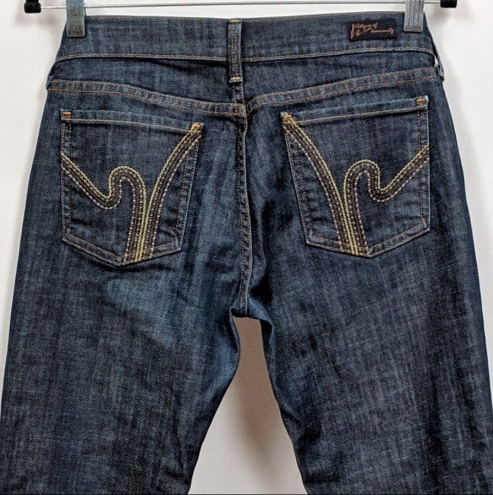 Citizens of Humanity Jeans Low Waist Stretch Flare Ric Rac 32" Inseam Size 28